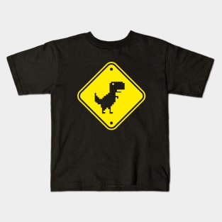 Warning Dinosaur Kids T-Shirt